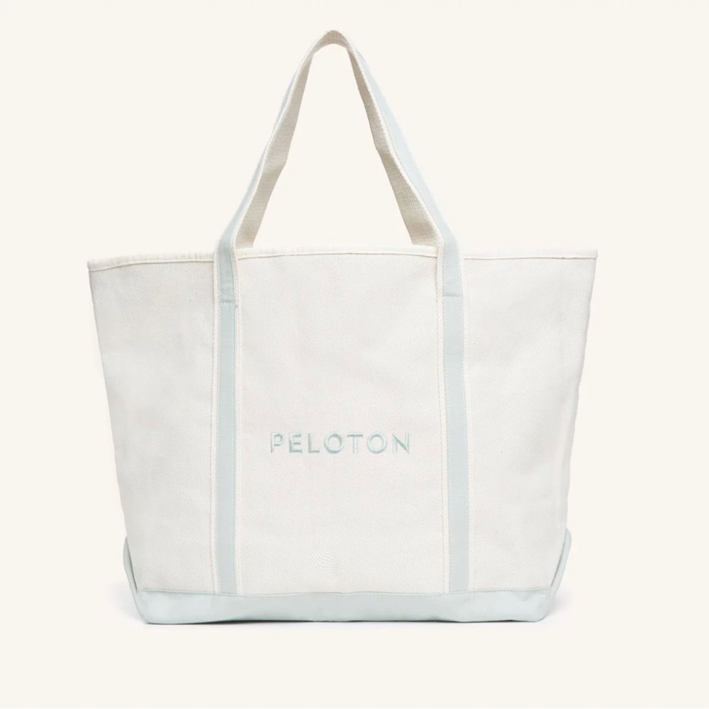 NWOT Peloton Canvas Zipper Tote